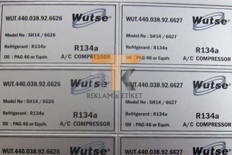 Metalize Solid Etiket Baskı